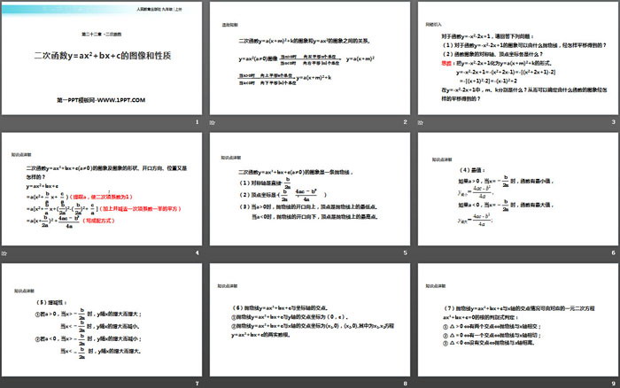 图片[2]-《二次函数y=ax2 bx c的图像和性质》二次函数PPT-第一PPT