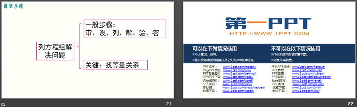 图片[7]-《应用二元一次方程组—鸡兔同笼》二元一次方程组PPT-第一PPT