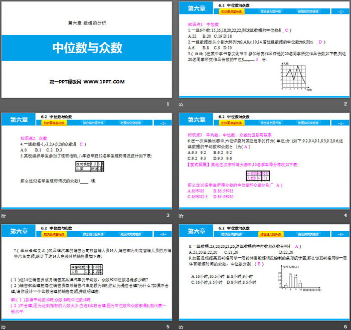 图片[2]-《中位数与众数》数据的分析PPT教学课件-第一PPT