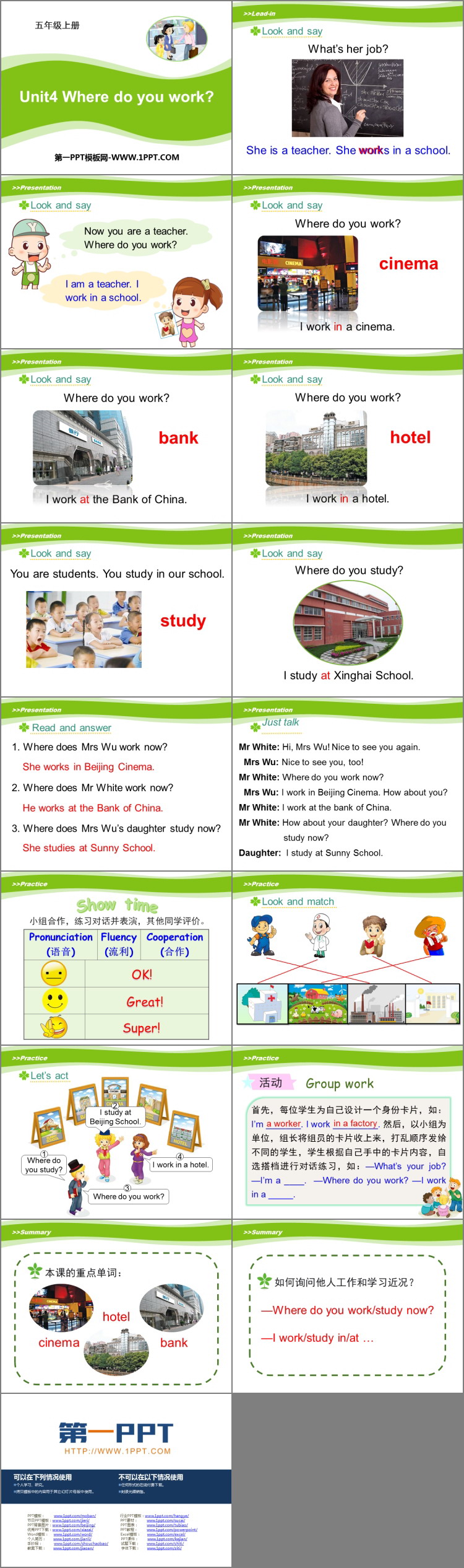 图片[2]-《Where do you work?》PPT教学课件-第一PPT