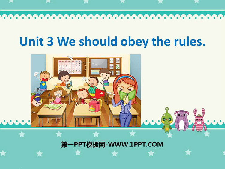 图片[1]-《We should obey the rules》PPT教学课件-第一PPT
