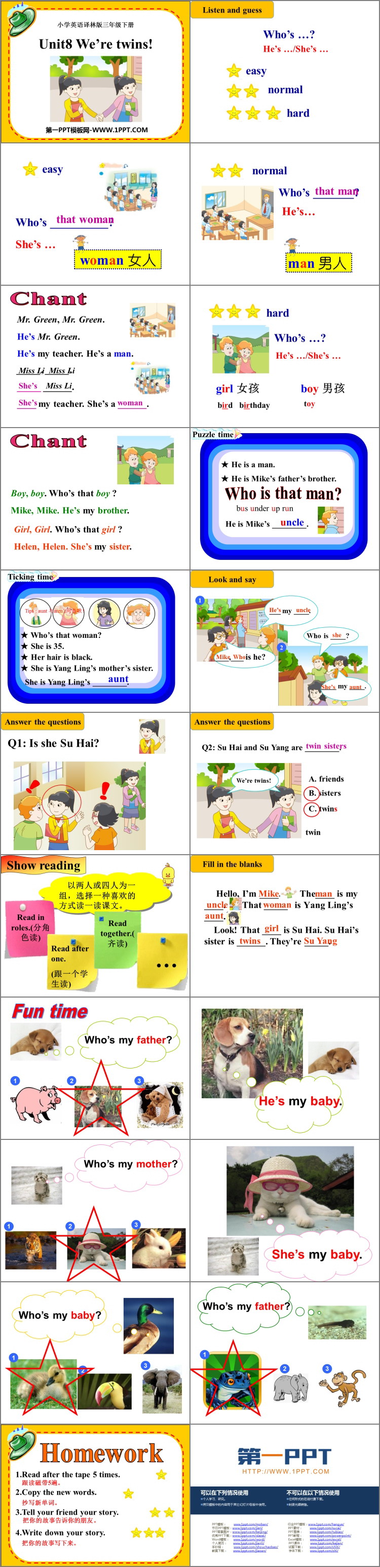 图片[2]-《We’re twins》PPT教学课件-第一PPT