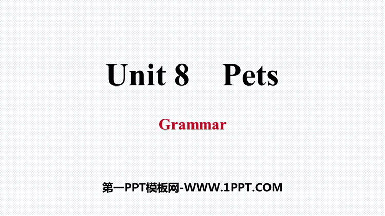 图片[1]-《Pets》Grammar PPT习题课件-第一PPT