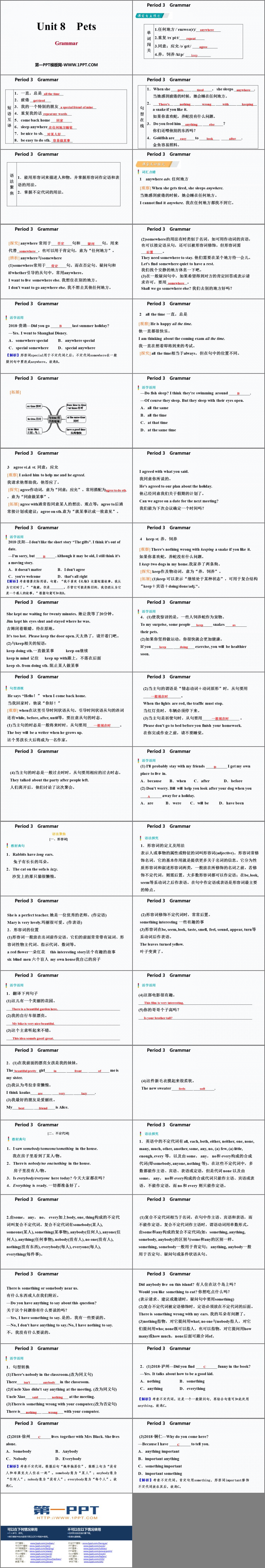 图片[2]-《Pets》Grammar PPT习题课件-第一PPT