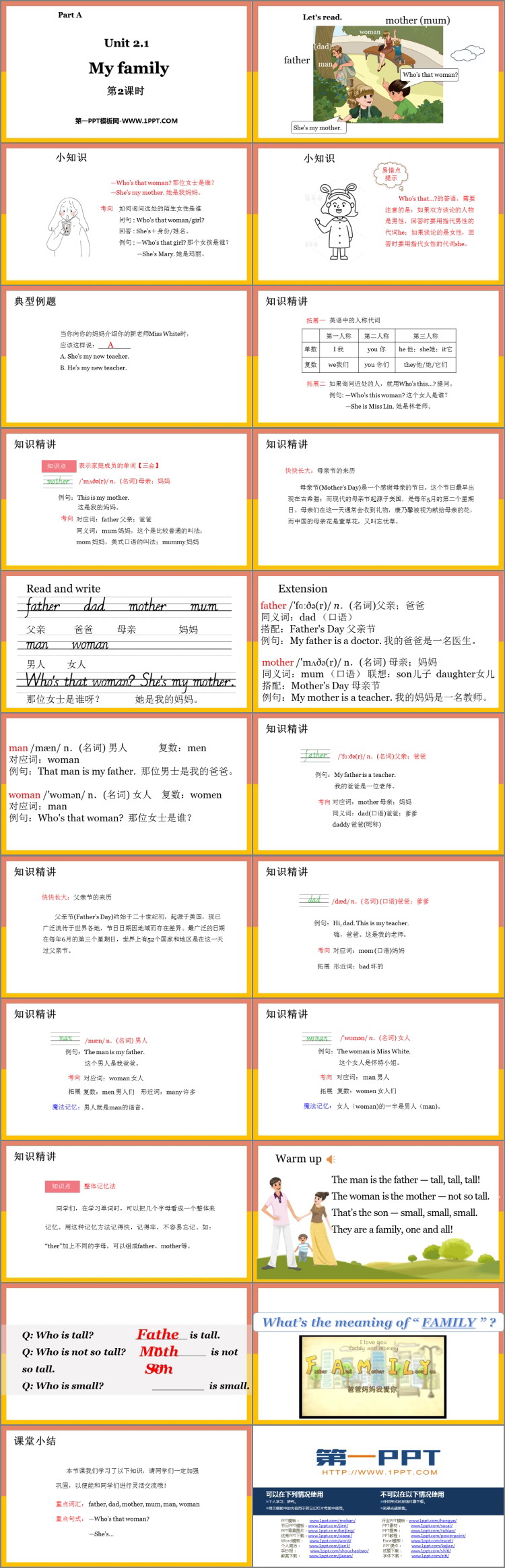 图片[2]-《My family》Part A PPT下载(第2课时)-第一PPT