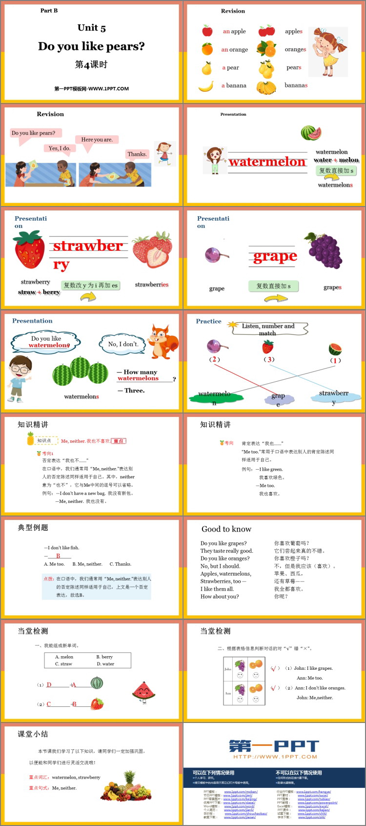 图片[2]-《Do you like pears?》Part B PPT教学课件(第4课时)-第一PPT