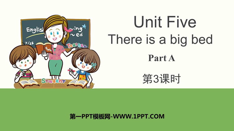 图片[1]-《There is a big bed》PartA PPT下载(第3课时)-第一PPT
