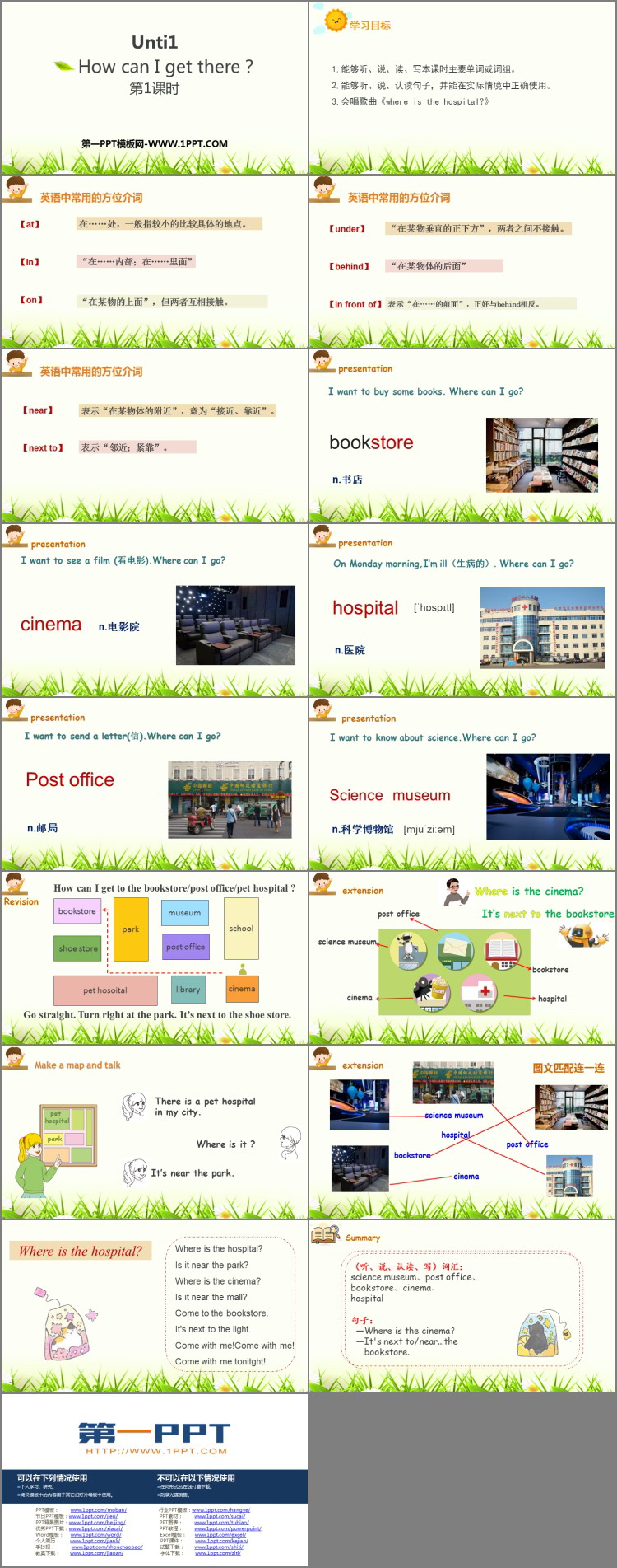 图片[2]-《How can I get there?》PPT下载(第1课时)-第一PPT