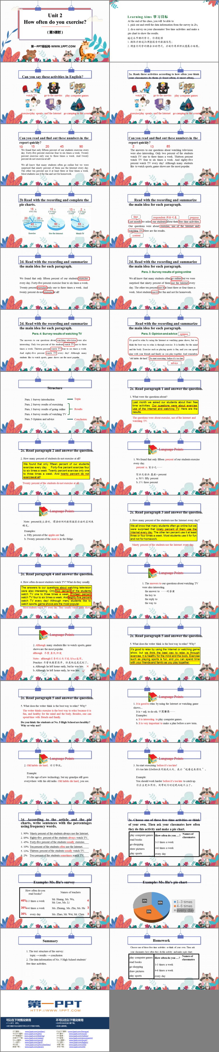 图片[2]-《How often do you exercise?》PPT课件(第3课时)-第一PPT
