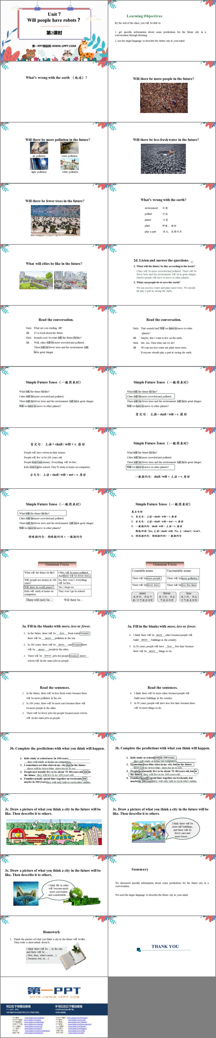 图片[2]-《Will people have robots?》PPT下载(第2课时)-第一PPT