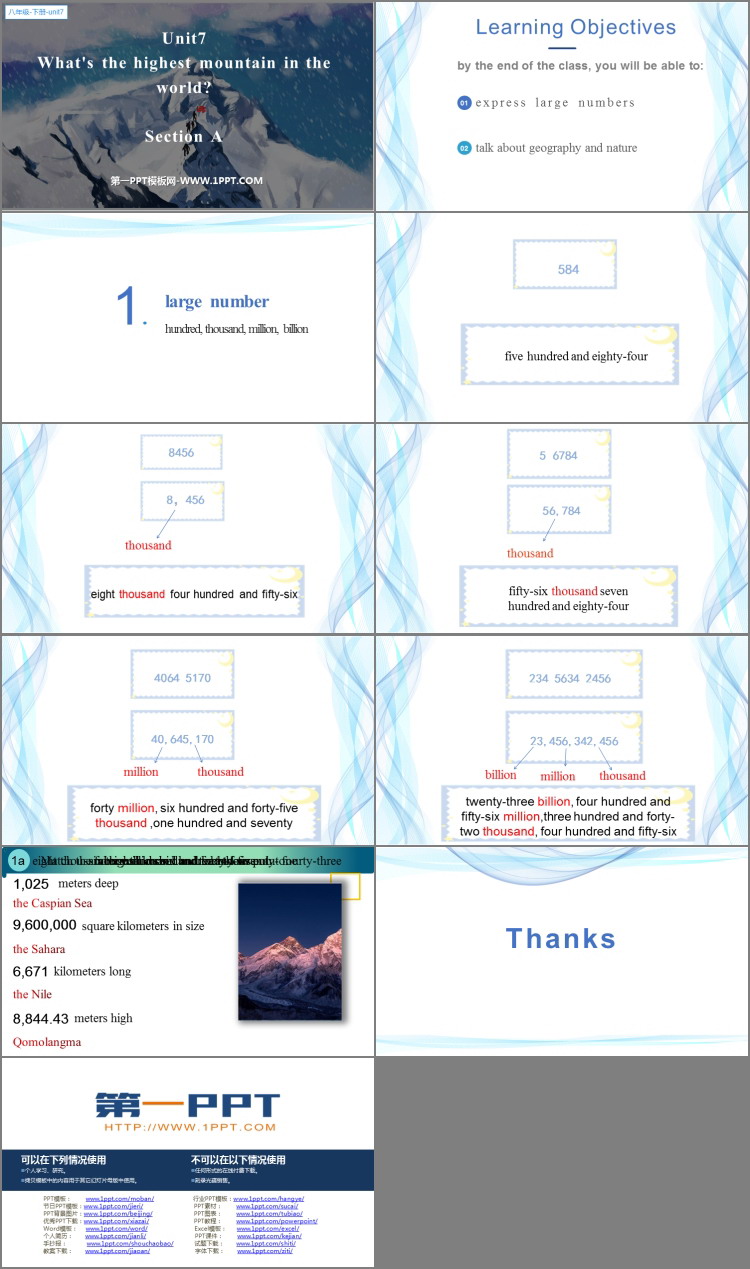 图片[2]-《What’s the highest mountain in the world?》SectionA PPT下载-第一PPT