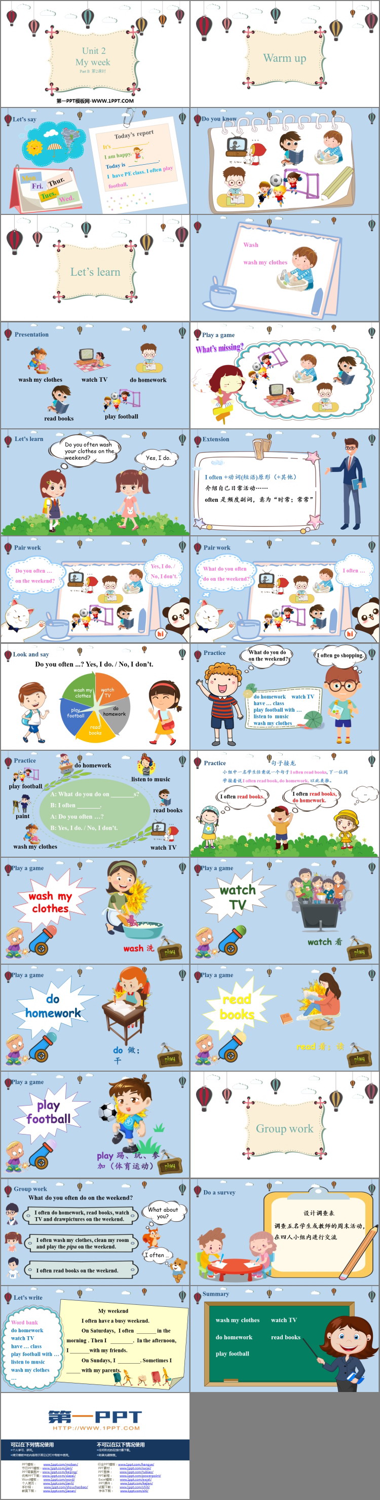 图片[2]-《My week》PartB PPT免费课件(第2课时)-第一PPT
