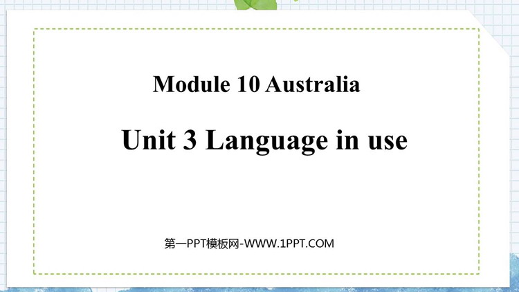 图片[1]-《Language in use》Australia PPT课件下载-第一PPT