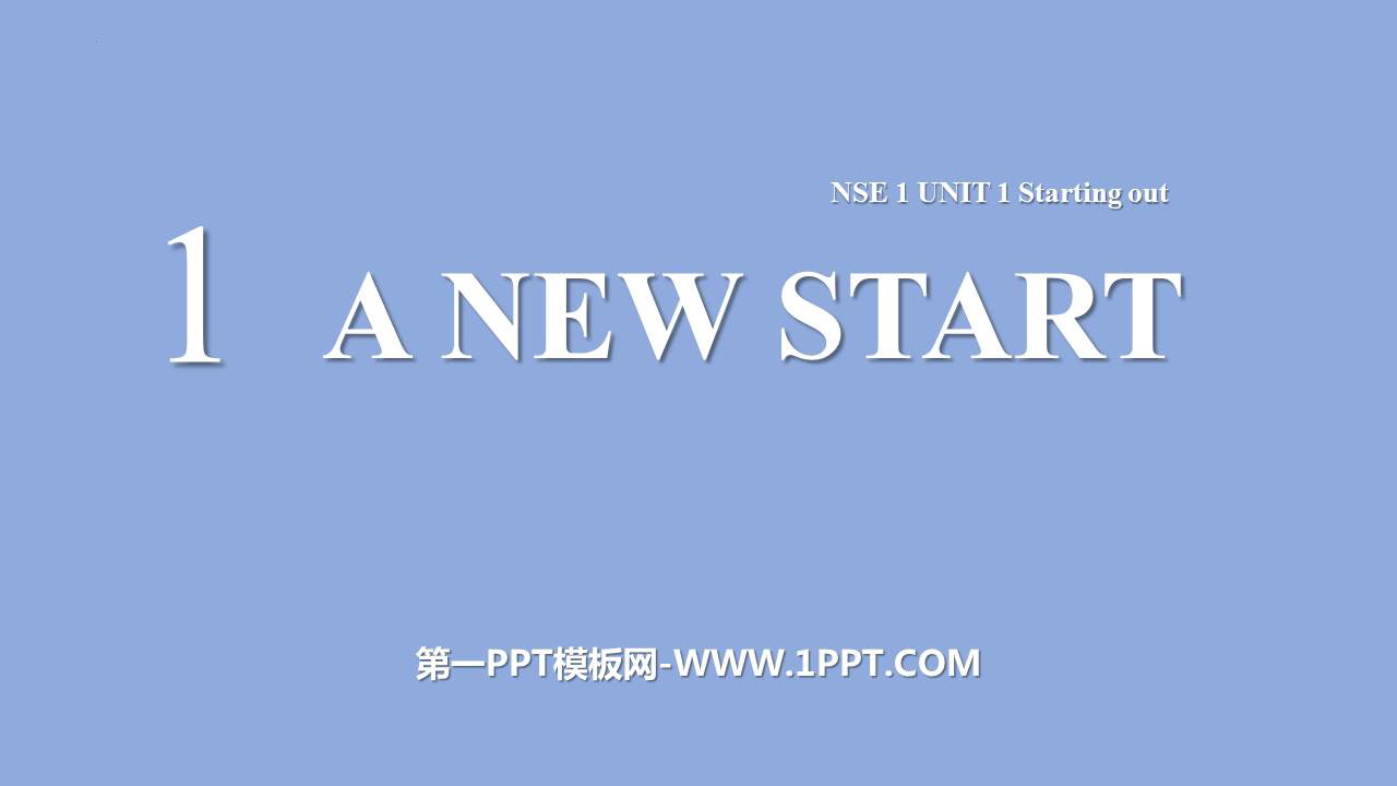 图片[1]-《A new start》PPT下载-第一PPT