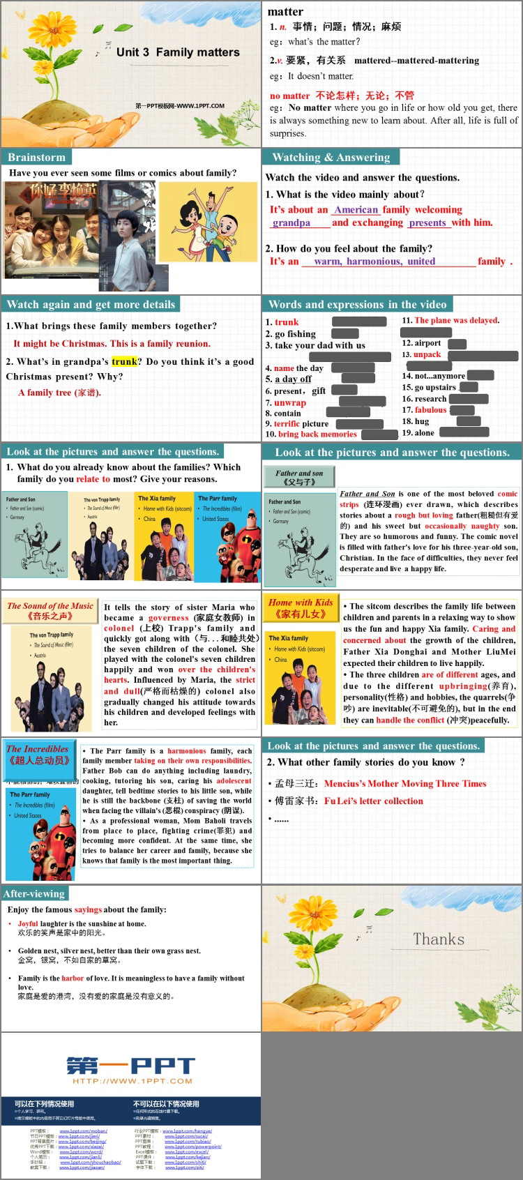 图片[2]-《Family matters》PPT教学课件-第一PPT