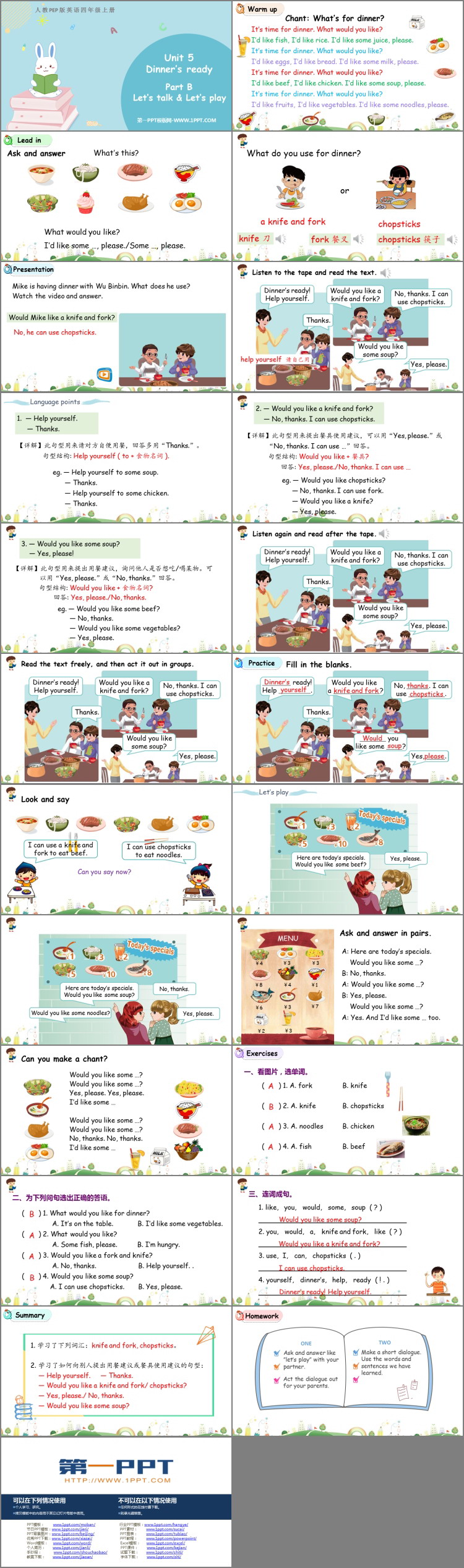 图片[2]-《Dinner’s ready》PartB PPT免费课件(第1课时)-第一PPT