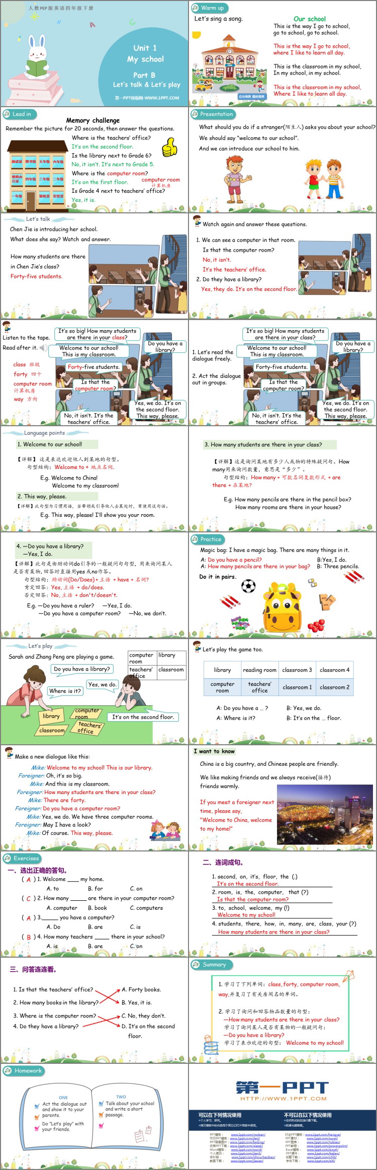图片[2]-《My school》PartB PPT教学课件(第1课时)-第一PPT