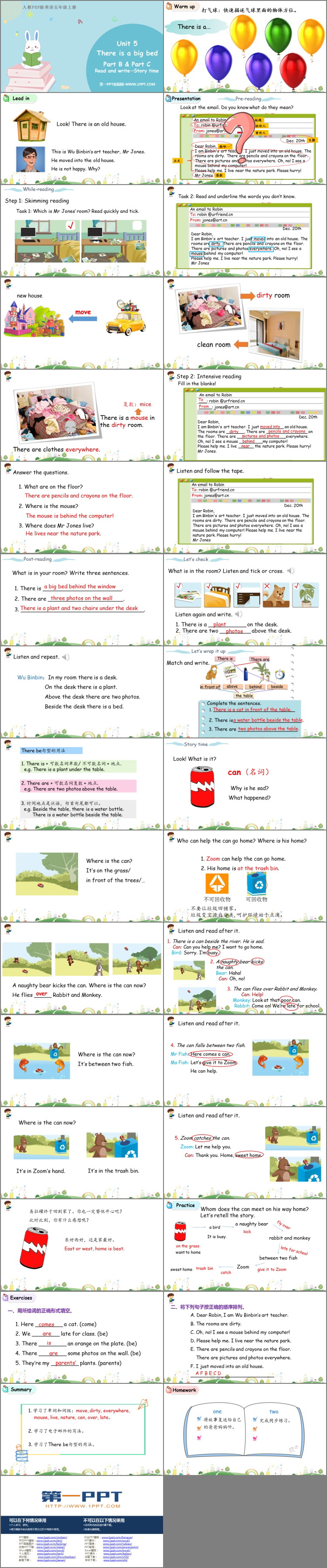 图片[2]-《There is a big bed》PartB PPT教学课件(第3课时)-第一PPT