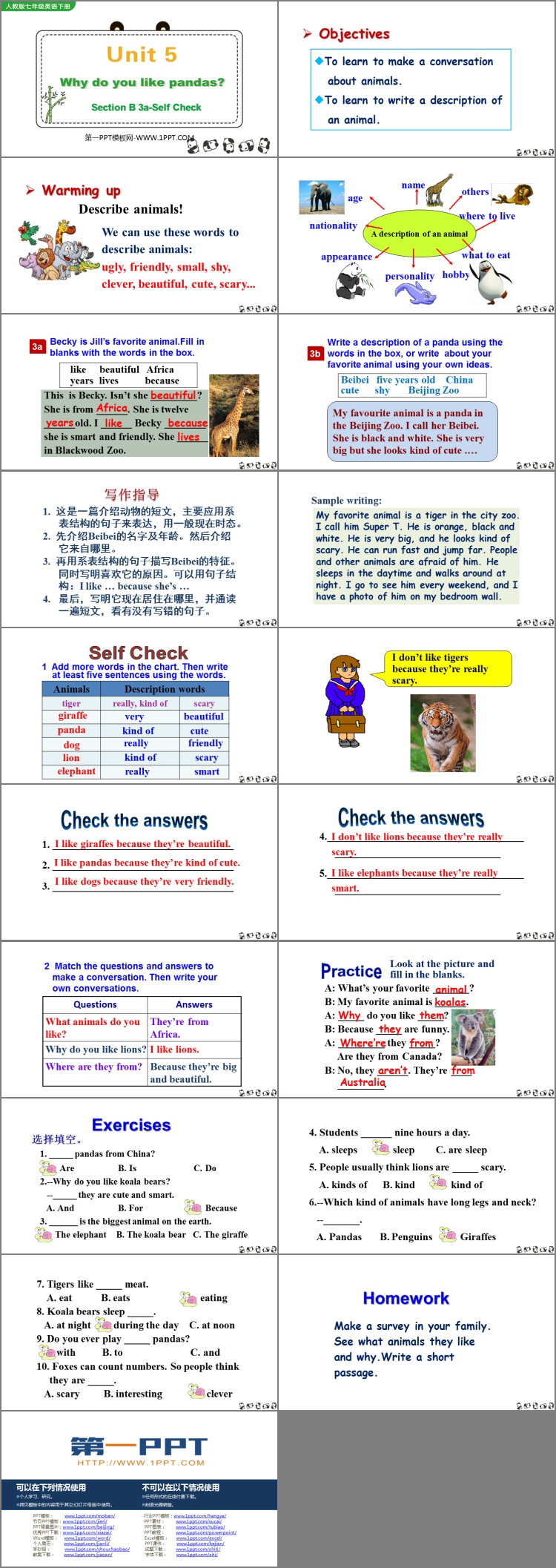 图片[2]-《Why do you like pandas?》SectionB PPT教学课件(第3课时)-第一PPT