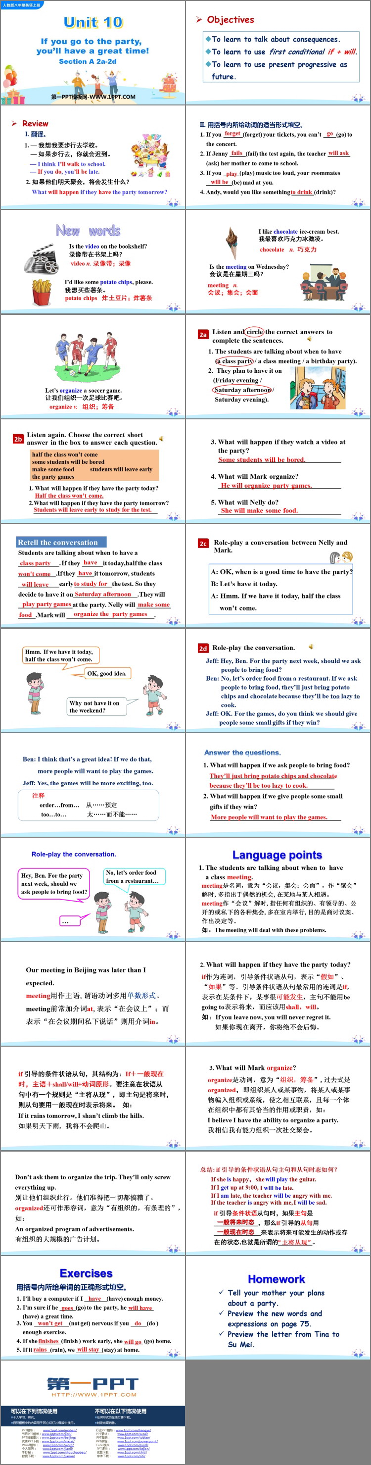 图片[2]-《If you go to the party you’ll have a great time!》SectionA PPT课件(第2课时)-第一PPT