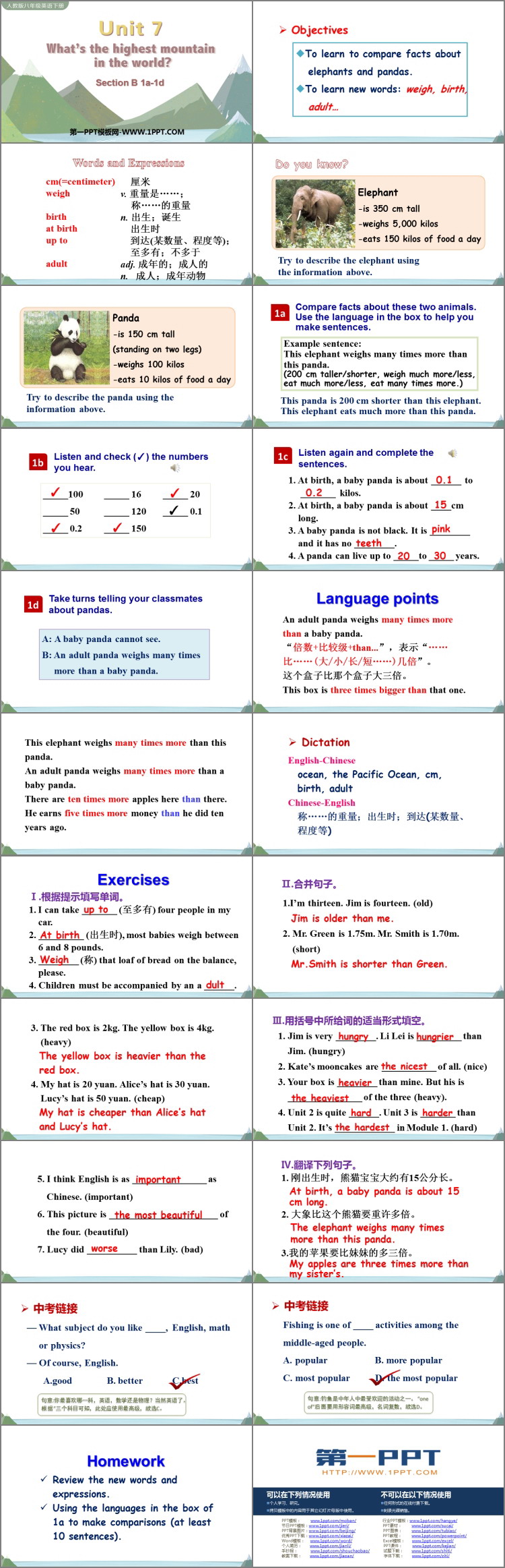 图片[2]-《What’s the highest mountain in the world?》SectionB PPT教学课件(第1课时)-第一PPT