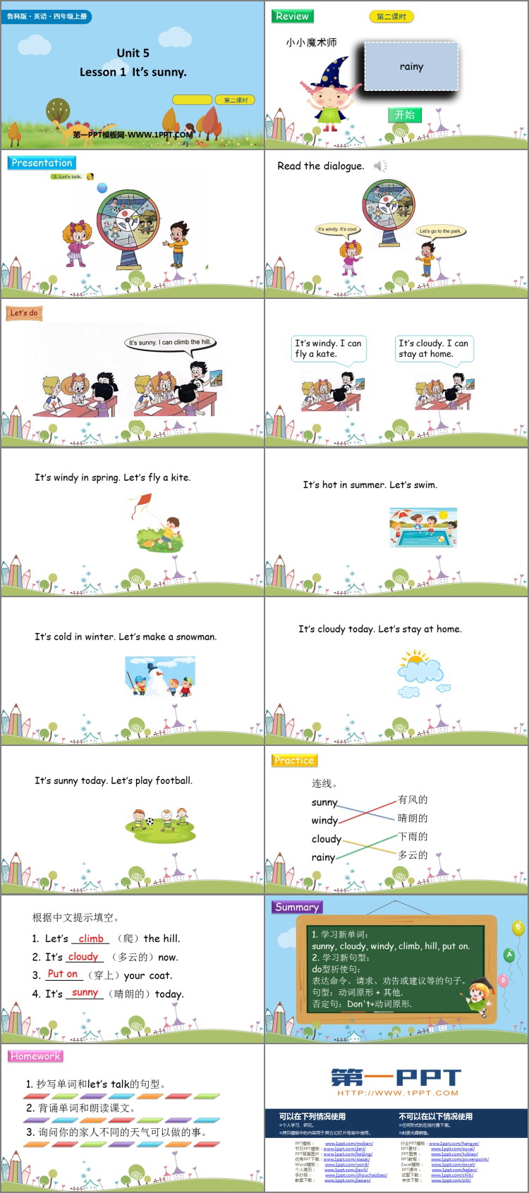 图片[2]-《It’s sunny》Weather PPT课件(第2课时)-第一PPT