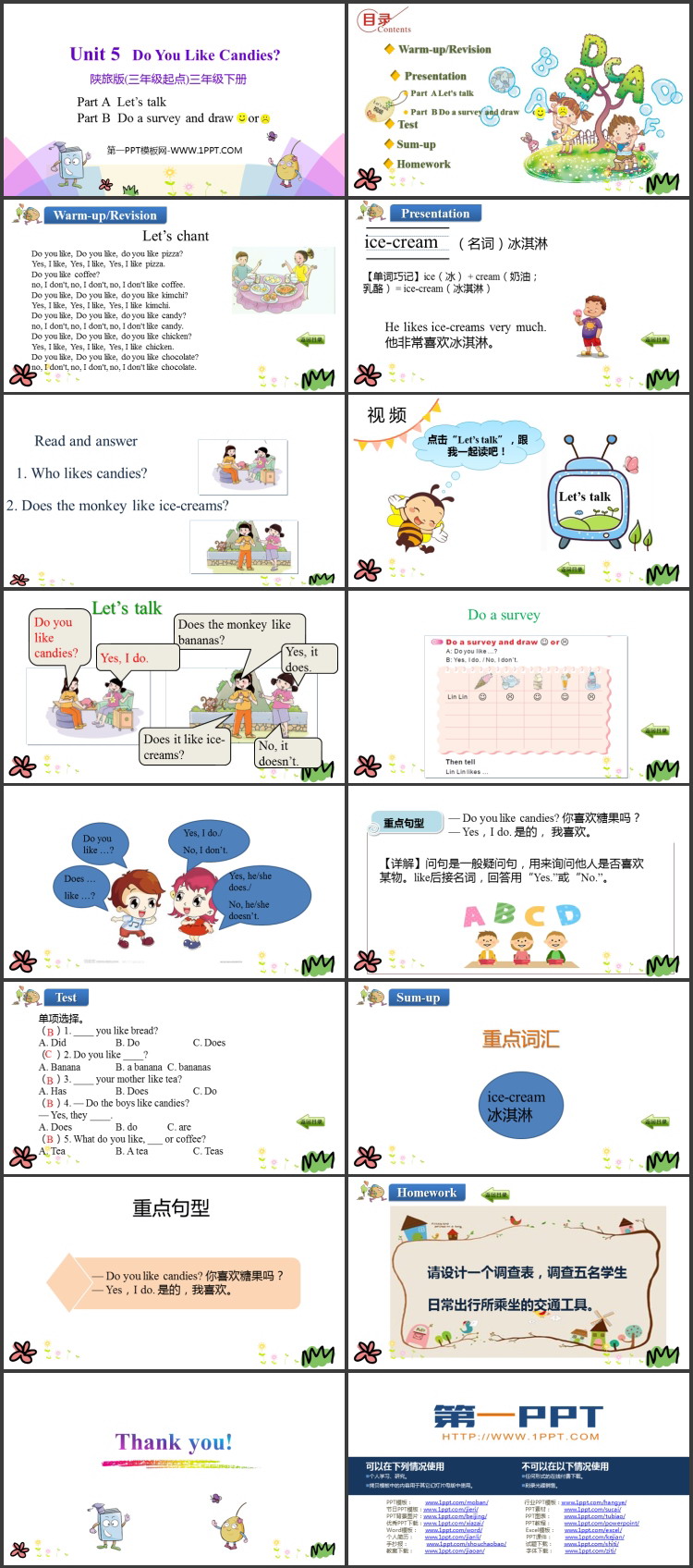 图片[2]-《Do You Like Candies?》PPT教学课件(第2课时)-第一PPT