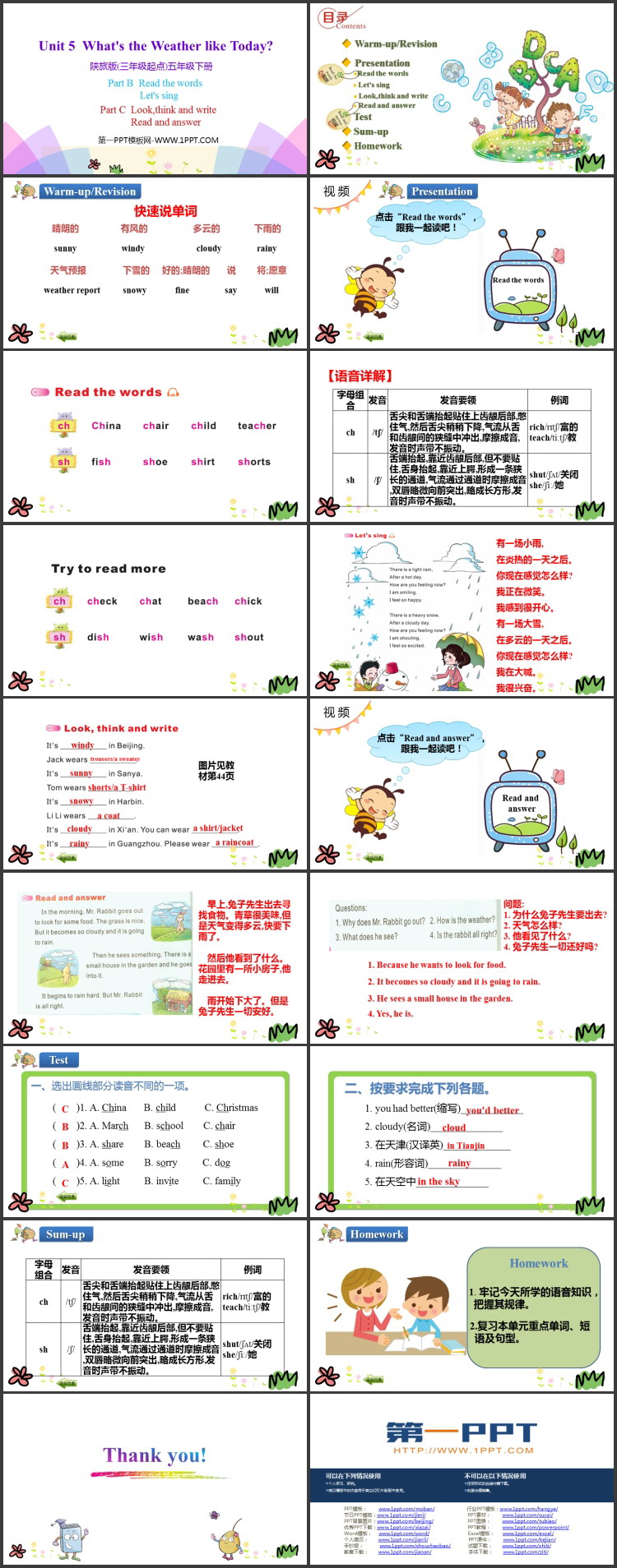 图片[2]-《What’s the Weather like Today?》PPT教学课件(第4课时)-第一PPT