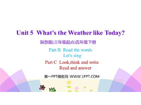 《What’s the Weather like Today?》PPT教学课件(第4课时)-第一PPT