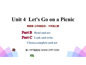 《Let’s Go on a Picnic》PPT教学课件(第4课时)-第一PPT
