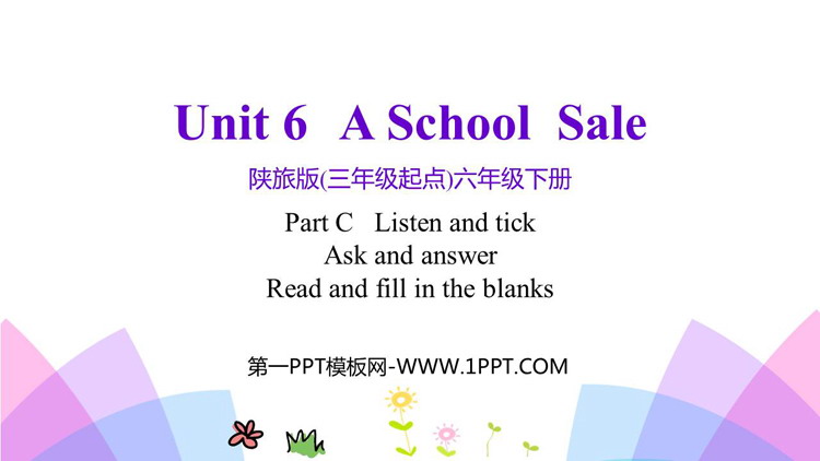 图片[1]-《A School Sale》PPT教学课件(第4课时)-第一PPT