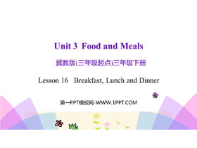 《Breakfast,Lunch and Dinner》Food and Meals PPT教学课件-第一PPT