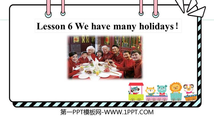图片[1]-《We have many holidays!》PPT课件-第一PPT