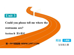 《Could you please tell me where the restrooms are?》SectionB PPT教学课件(第1课时)-第一PPT