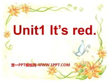 《It’s red》PPT课件2-第一PPT