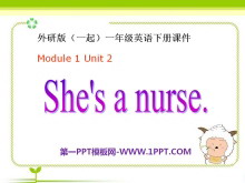 《She’s a nurse》PPT课件4-第一PPT