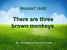 《There are three brown monkeys》PPT课件-第一PPT