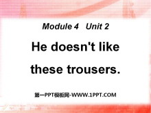 《He doesn’t like these trousers》PPT课件3-第一PPT