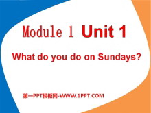 《What do you do on Sundays?》PPT课件2-第一PPT