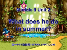 《What does he do in summer?》PPT课件-第一PPT
