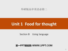 《Food for thought》Section B PPT-第一PPT