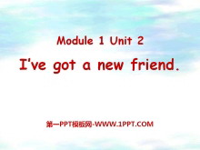 《I’ve got a new friend》PPT课件-第一PPT