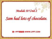 《Sam had lots of chocolates》PPT课件3-第一PPT
