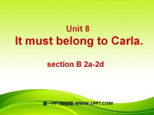 《It must belong to Carla》PPT课件2-第一PPT