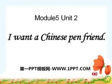 《I want a Chinese pen friend》PPT课件2-第一PPT