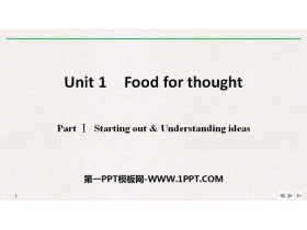 《Food for thought》PartⅠ PPT-第一PPT