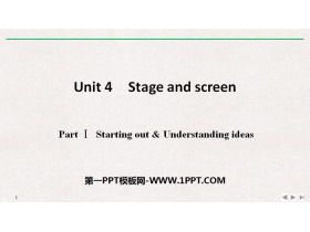 《Stage and screen》PartⅠ PPT-第一PPT