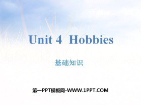 《Hobbies》基础知识PPT-第一PPT