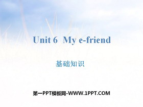《My e-friend》基础知识PPT-第一PPT