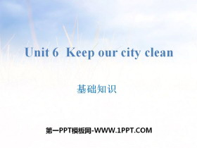 《Keep our city clean》基础知识PPT-第一PPT